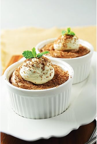 Miniatura 5 de HIC Conjunto de 6 miniplatos de porcelana para mantequilla, Blanco