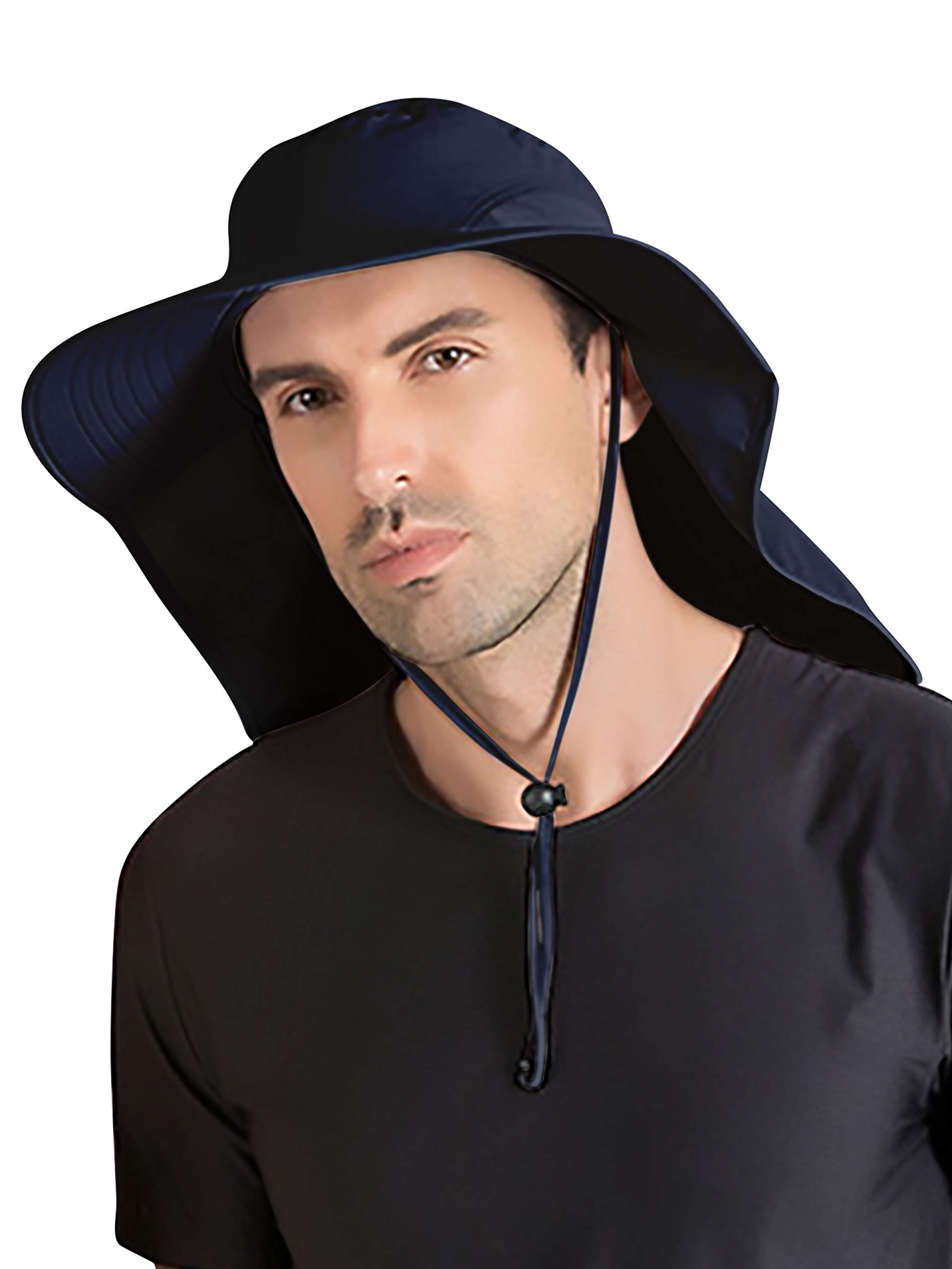 Cappello Da Pesca Con Tesa Larga - UPF50+, Traspirante, Regolabile, Per Uomo - Foto 4