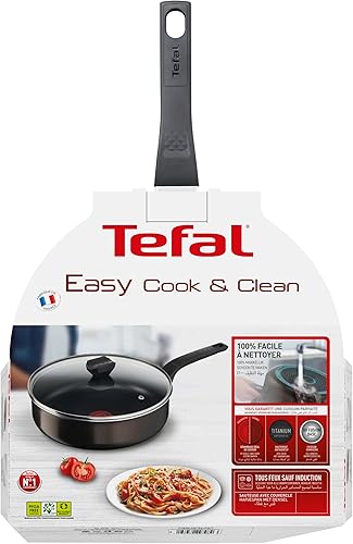 Miniatura 6 de Tefal Easy Cook & Clean B5543202 - Sartén Nc de 9.4 in + tapa, apta para todas las fuentes de calor excepto inducción, revestimiento antiadherente,
