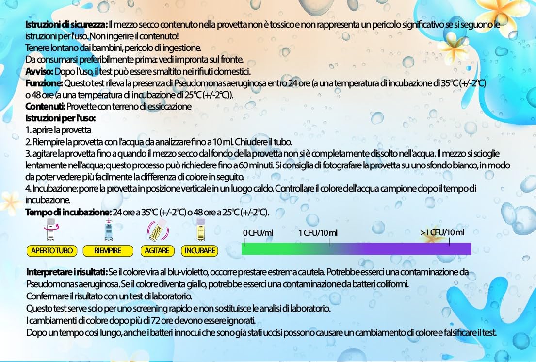 Prueba de bacterias de agua para Pseudomonas aeruginosa Prueba de bacterias en agua potable y agua de pozo (5)