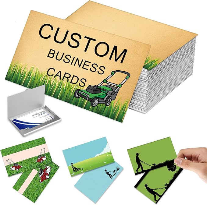 Business Cards Personalised, Personalised Business Cards with Logo/Text Double Sided Print