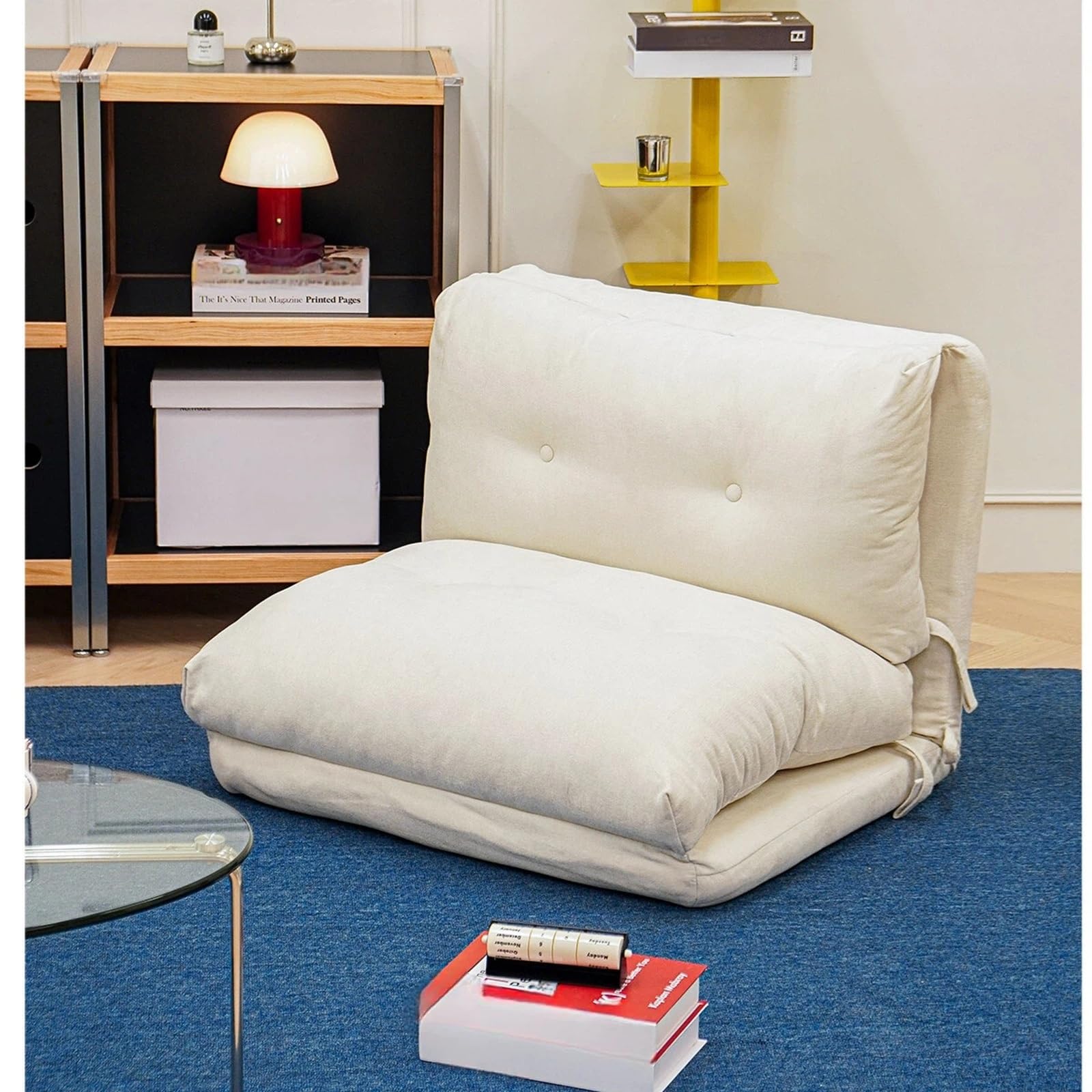 Pokój dzienny Składana dmuchana sofa Pojedyncze siedzisko podłogowe Tatami Domowe krzesło wypoczynkowe do sypialni i balkonu Sofa(Green)