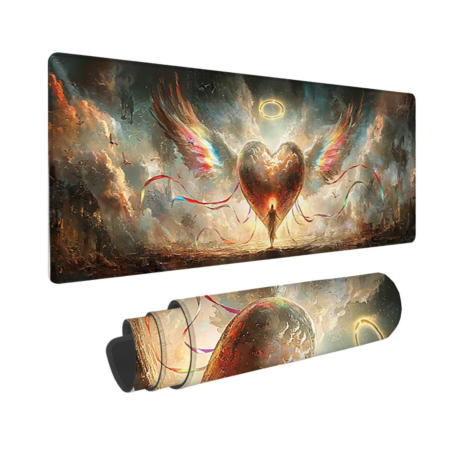 Podkładka pod mysz do gier, 1400 x 600 mm XXL Podkładka pod mysz do gier, duża, antypoślizgowa wodoodporna, rozszerzona długa podkładka pod mysz do klawiatury XXL, akcesoria biurowe, do gier
