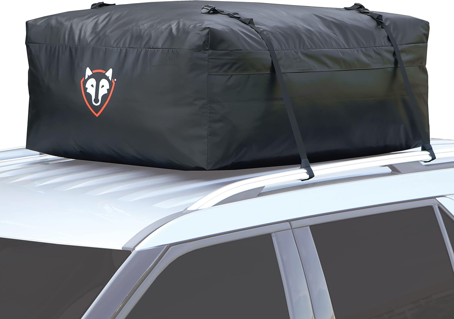 Rightline Gear Ace 2 Car Top Carrier, 15 cu ft, Weatherproof, Attaches With or Without Roof Rack, Black, (100A20)