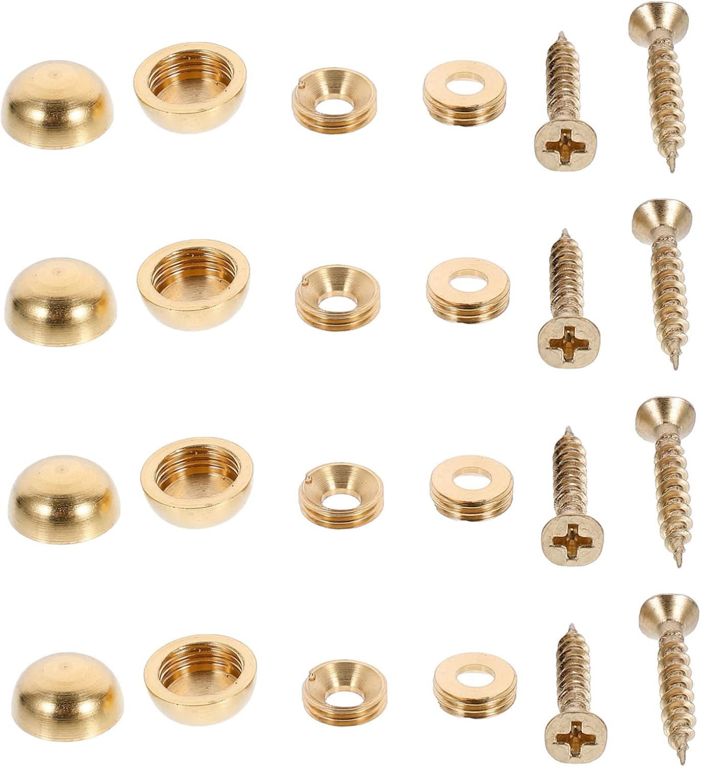 ULTECHNOVO Mirror Nails Advertising Nail 8pcs Thicken Metal Screws Decorative Cover Screws