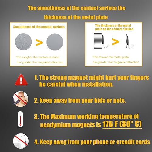 Miniatura 5 de Gancho magnético de alta resistencia mejorado, potente imán Versalite para herramientas para interiores y exteriores, escobas, colgador de abrigo