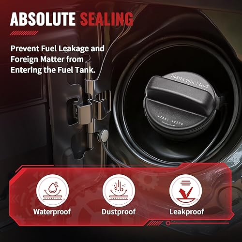 Miniatura 9 de Gas Cap Fuel Cap 17251-3JA0A 2 pcs for Nissan 2011-2020 Frontier 2012-2020 Versa 2014-2019 Versa Note 2013-2018 Altima 2013-2020 Pathfinder