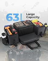 Vista 2 de KEMIMOTO Bolsas de Almacenamiento para ATV con Bolsa Refrigeradora, 76L Bolsas Grandes para ATV Bolsa para Portaequipajes Trasero, Bolsas Mejoradas