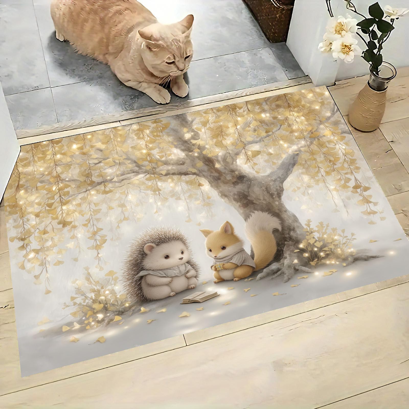 Tapis antidérapant et lavable paillasson piège visuel amusant 50x80cm