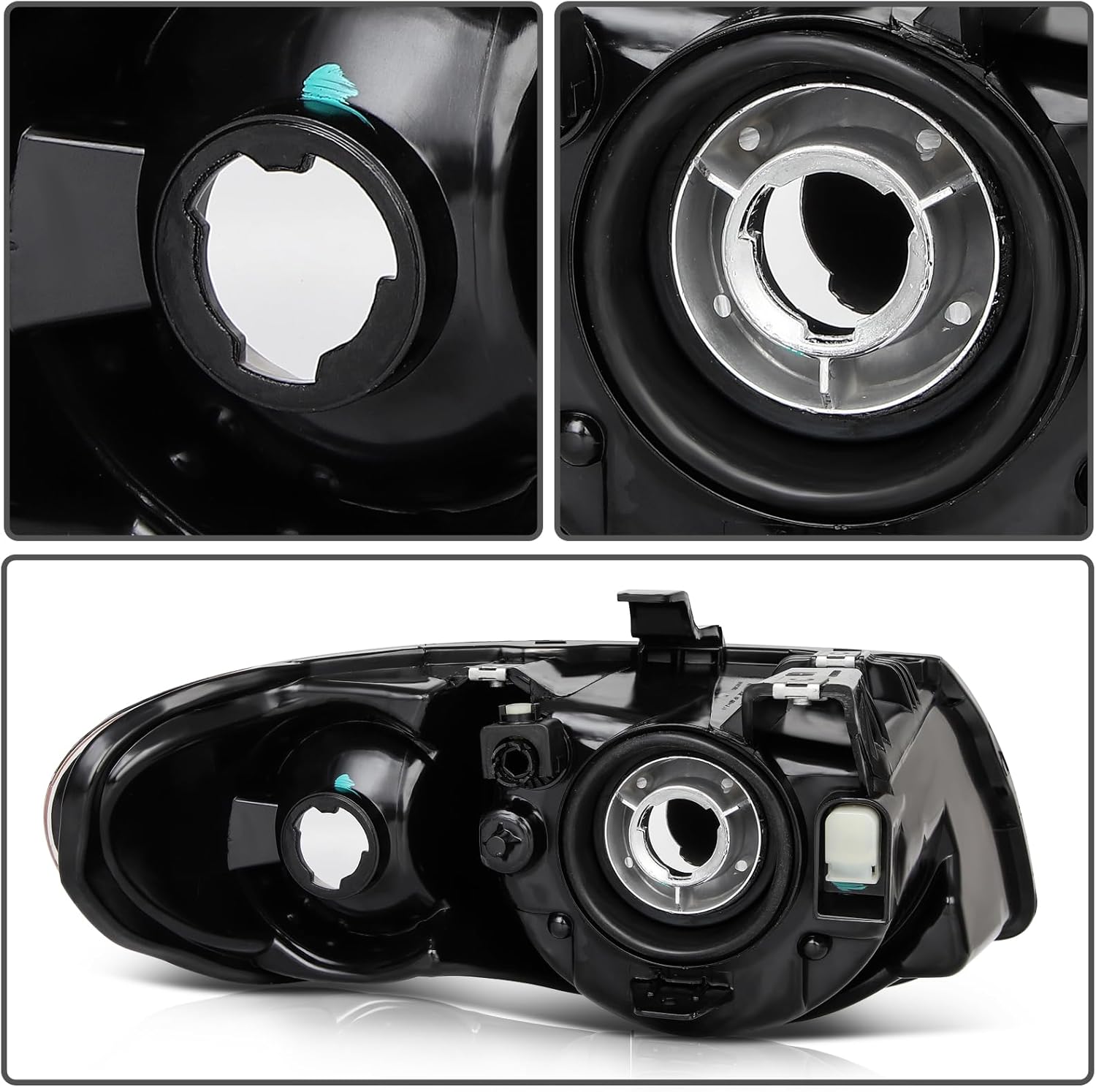 Headlight Assembly Fit for Chrysler Town Country 2005-2007 Driver and Passenger Side 4857990AB 4857991AC
