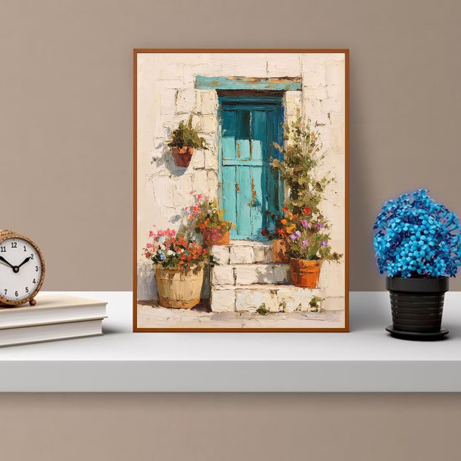 Dipingere con i Numeri Adulti piante, porta Dipingere con i Numeri Bambini DIY Kit, Set Premium con Pennelli, Decorazione Casa & Creativo Regalo di Compleanno, Attività di Tempo libero 70x95cm z-337