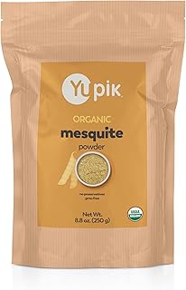 Yupik Organic Mesquite Powder, 8.8 oz, USDA Certified, Non-GMO, Vegan, Gluten-Free, Natural Sweetener & Nutritious Superfood, High in Protein & Fiber, Low-Glycemic, Nutty Caramel Flavor