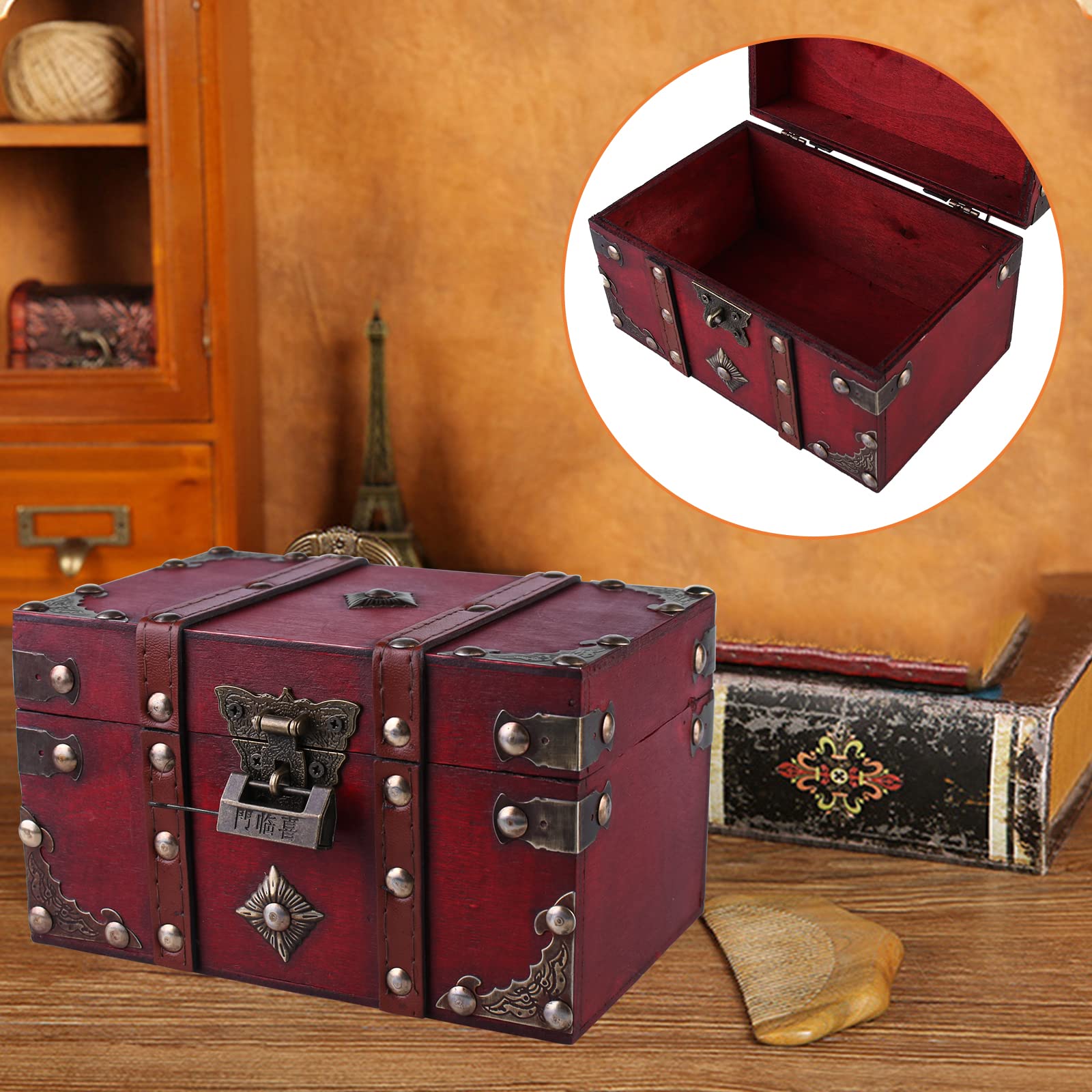 Coffre Au TréSor En Bois Coffre Au TréSor Tirelire En Bois Tirelire