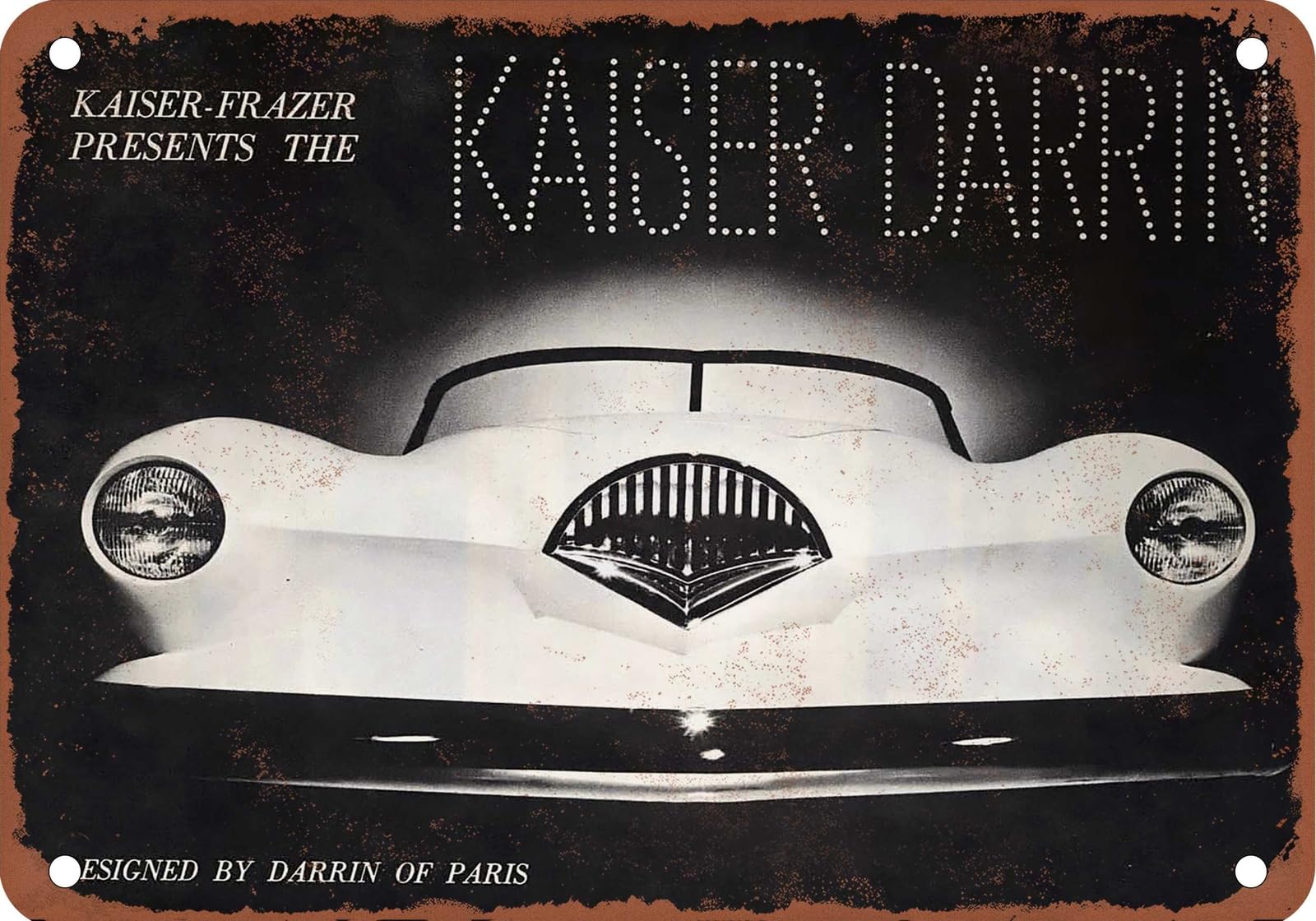 METAL SIGN - 1954 Darrin Vintage Ad 01 - Old Retro Rusty Look home decor