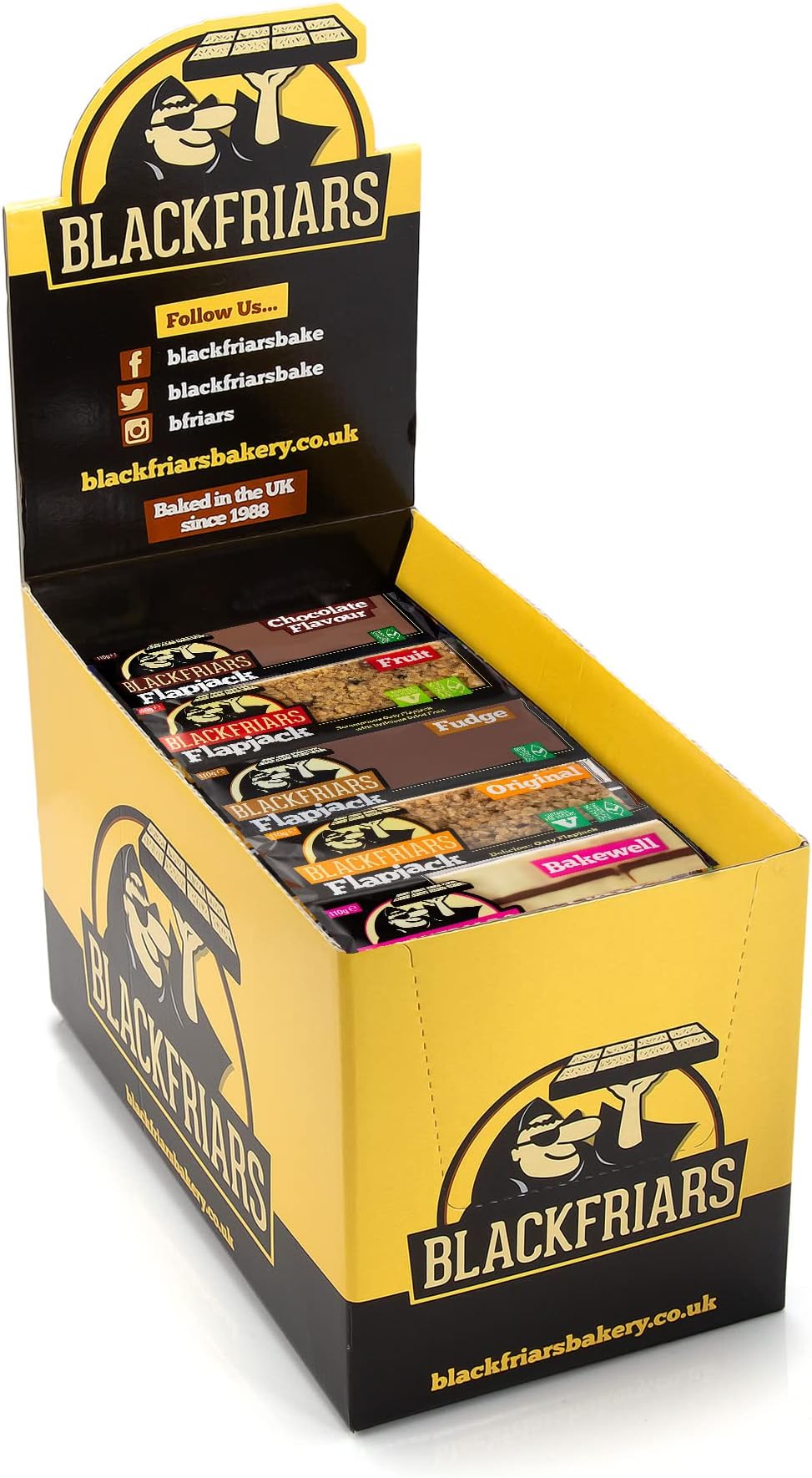 Flapjack Multipack Bars - Mixed Box Best Sellers Flapjacks 25 x 110g | Flapjack Bars Individually Wrapped | Breakfast Bars | Suitable for Vegetarians [UK company]