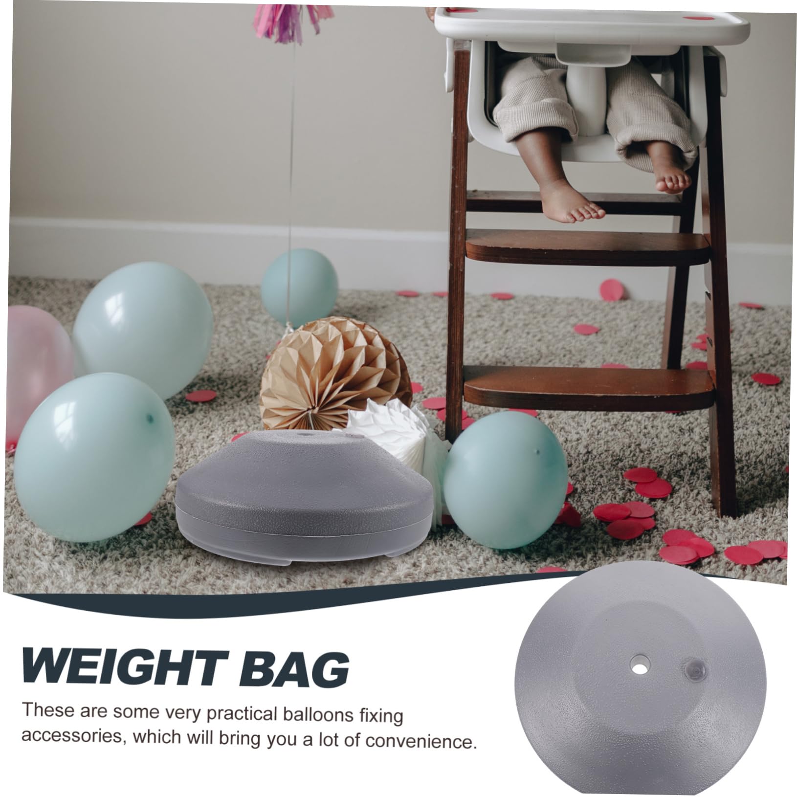 OUNONA Base Para Banderas De Globos Bolsa De Pesas De Resistente Al Viento
