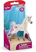 Vista 5 de Schleich bayala - Potro de unicornio marino - Juguete de unicornio para niñas y niños - Figura de caballo de mar de fantasía para niños a partir