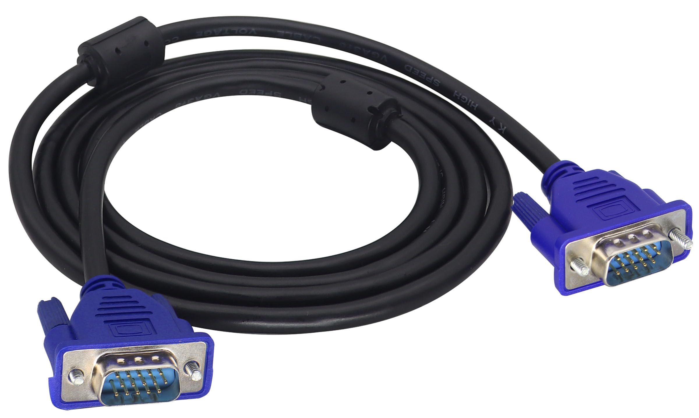 HCFeng DB9 to DB9 RS232 Serial Cable Male to Male DB9 RS232 Male to Male Cable Cord DB9 Straight Through 9 Pin RS232 Serial Cable Double Shielded Modem Cord TX/RX line [1.5M/4.9 Ft]