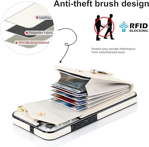 Miniatura 9 de Asuwish Funda de teléfono para Samsung Galaxy S22 5G con protector de pantalla de vidrio templado y soporte de anillo de bloqueo RFID, soporte para