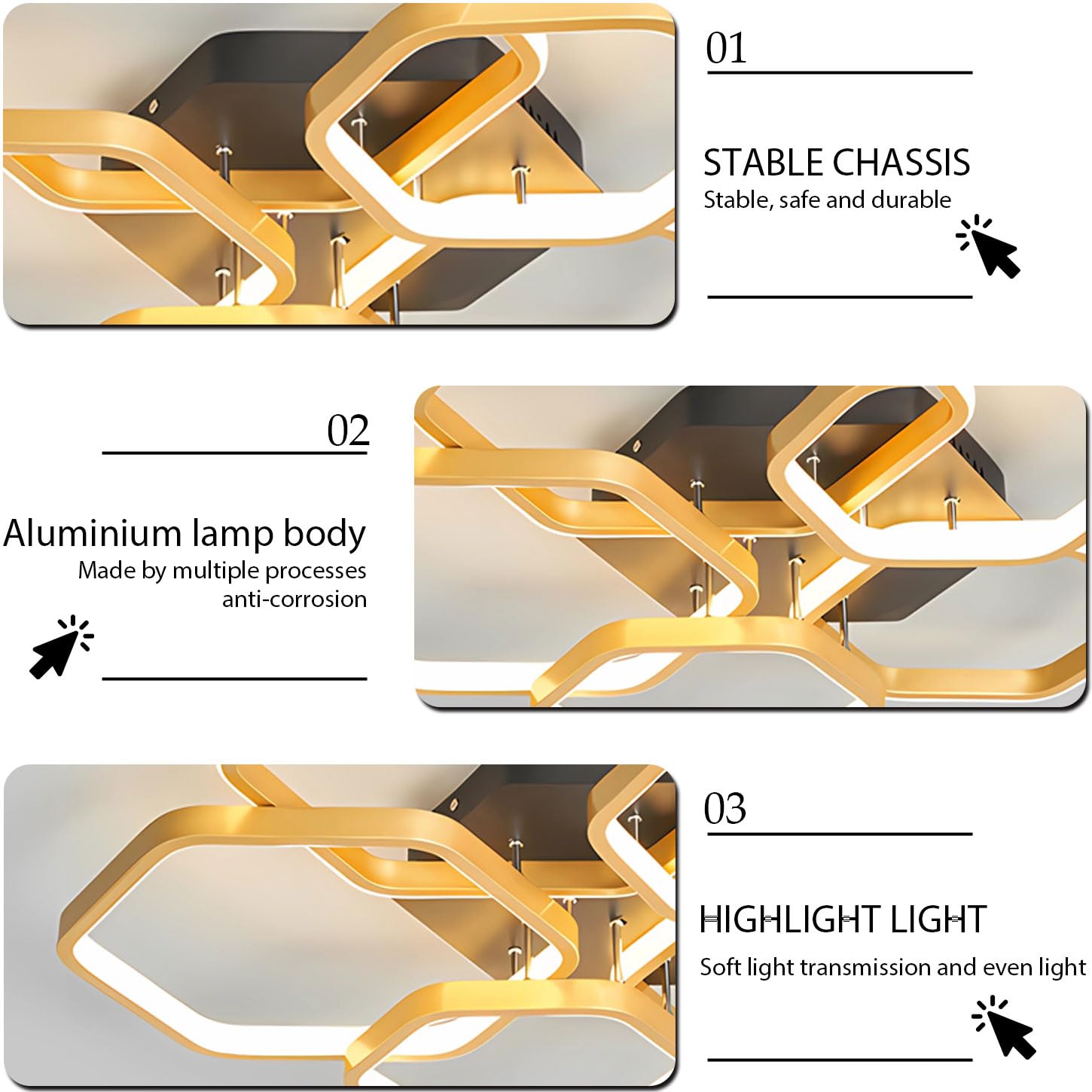 Lámpara de techo LED moderna, lámpara de techo regulable para dormitorio de 3000-6000 K con mando a distancia, lámpara de techo acrílica negra, ideal para dormitorios. (Nero)