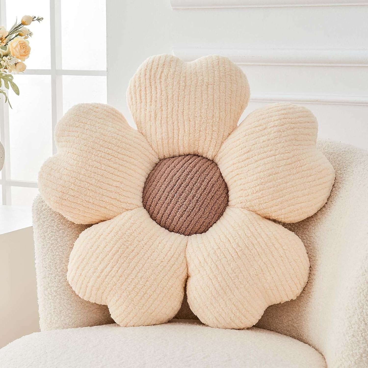 Flower Throw Pillow, Cute Flower...