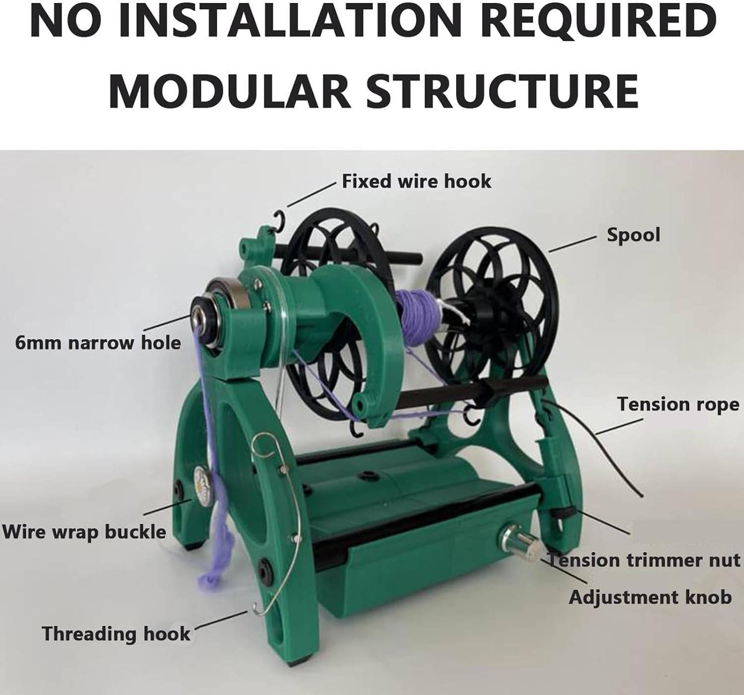 Automatic Yarn Winding Machine,800rpm Spinning Wheel for Wool,Electric Spinning Wheel,Speed Control, Forward and Reverse for Wool, Silk, Fiber and Other Weaving