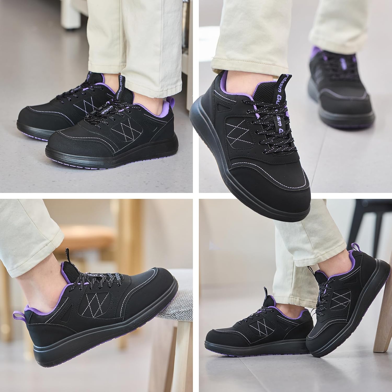 Non Slip Work Shoes Women - Waterproof Oil Resistant Chef Shoes, Lightweight Comfortable Slip Resistant Sneakers for Restaurant Kitchen Nursing & Food Service - Image 2