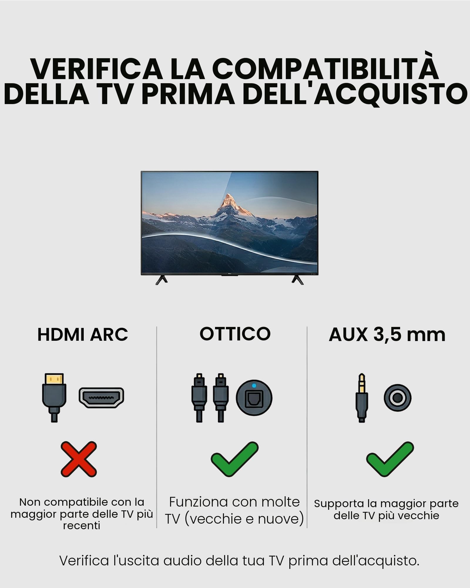 Avantree HT5009 Plus – Cuffie TV wireless per televisori con uscita audio ottica o AUX, voce chiara e aumento del volume, design over-ear confortevole, autonomia 60 ore, base di ricarica inclusa