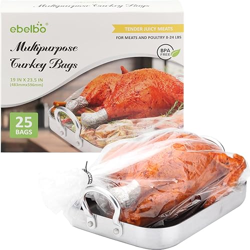 25 counts 19"x 23.5" Turkey Bags Multipurpose: Oven Cooking Roasting