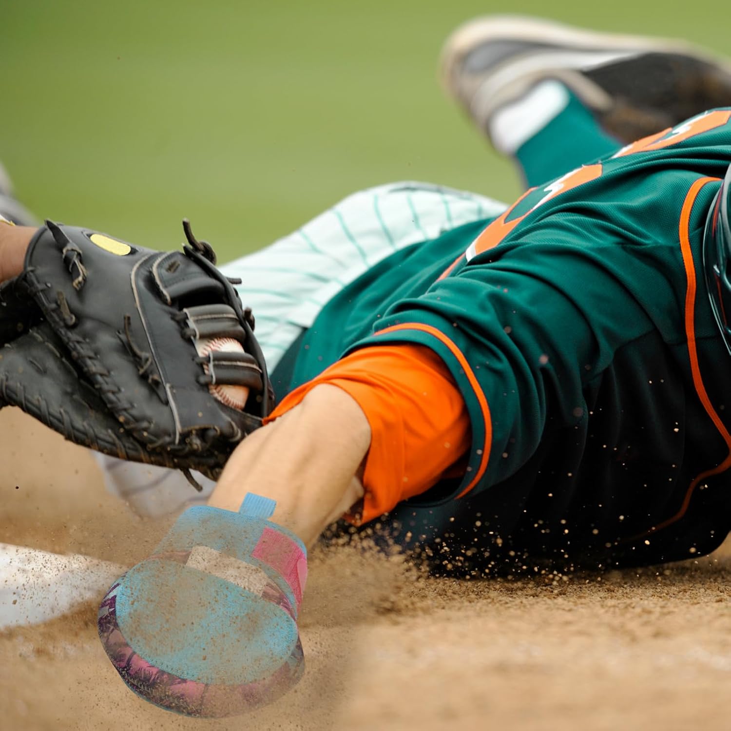 Baseball Sliding Mitt - Sliding Mitt for Youth - Drippy Drip Accessory Gingerbread Man, Coco, Scary HaHa - Softball