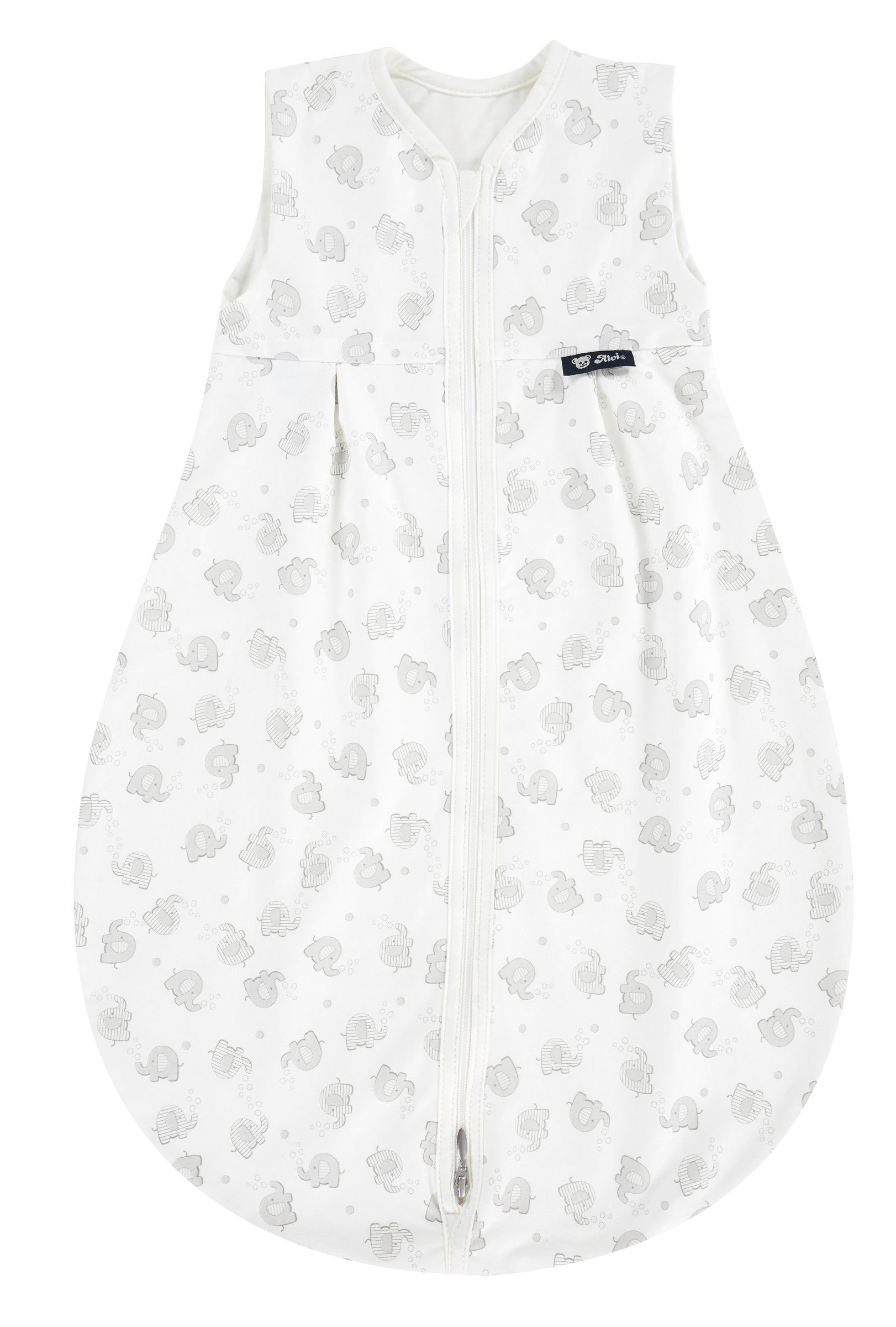Alvi Schlafsack Baby Mäxchen light I leichter Babyschlafsack ärmellos I Sommerschlafsack Baby, Jungen und Mädchen I 100% Baumwolle I Schlafsack Kinder atmungsaktiv und waschbar I TOG 0,5