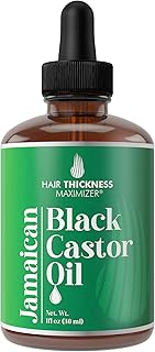 Jamaican Black Castor Oil for Hair Growth. Strengthens & Hydrates Thinning, Dry Hair for a Healthier-Looking Scalp. For Women & Men – Vegan & Unscented 1oz Serum