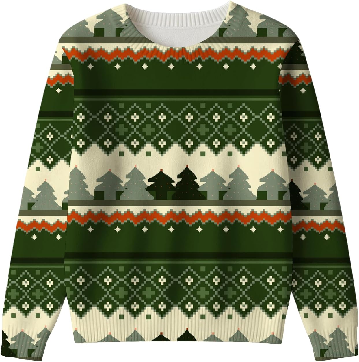 LIZALIG Womens Long Sleeve Print Pullover Sweater Round Neck Relaxed Fit Soft Comfortable Chic Fall Fashion Trendy - Image 3