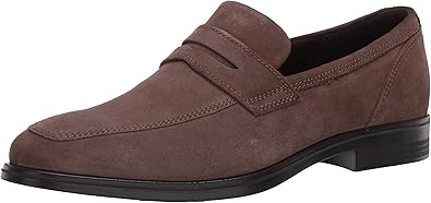 ecco suede loafers