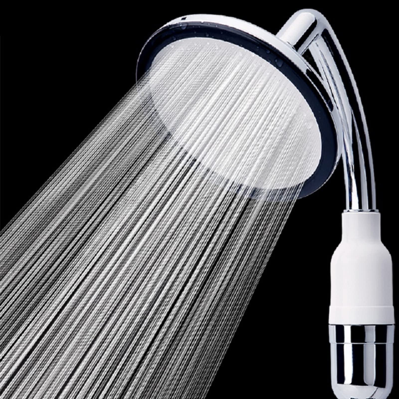 Ducha de Alta presión, Cabezal de Ducha Desmontable con Panel Grande 15cm, Filtro Agua, rociador, Cabezales Mano Redondos presurizados
