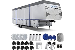 Kayme 5th Wheel Travel Trailer RV Cover Durable Fifth Wheel Camper