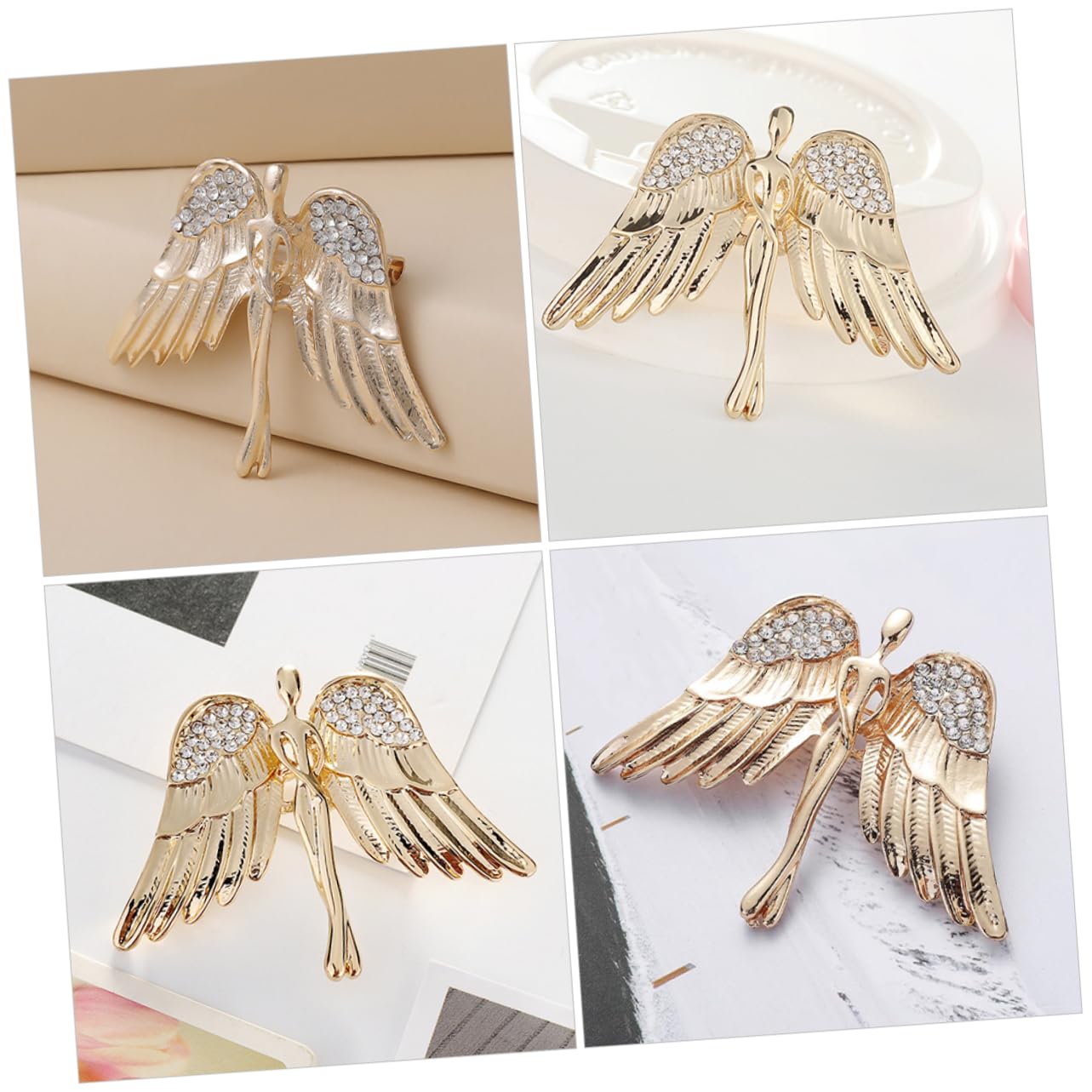 Broche, Insignia, Solapa para Ropa de Mujer, estética, Sombrero, Chal, aleación de Zinc Dorado