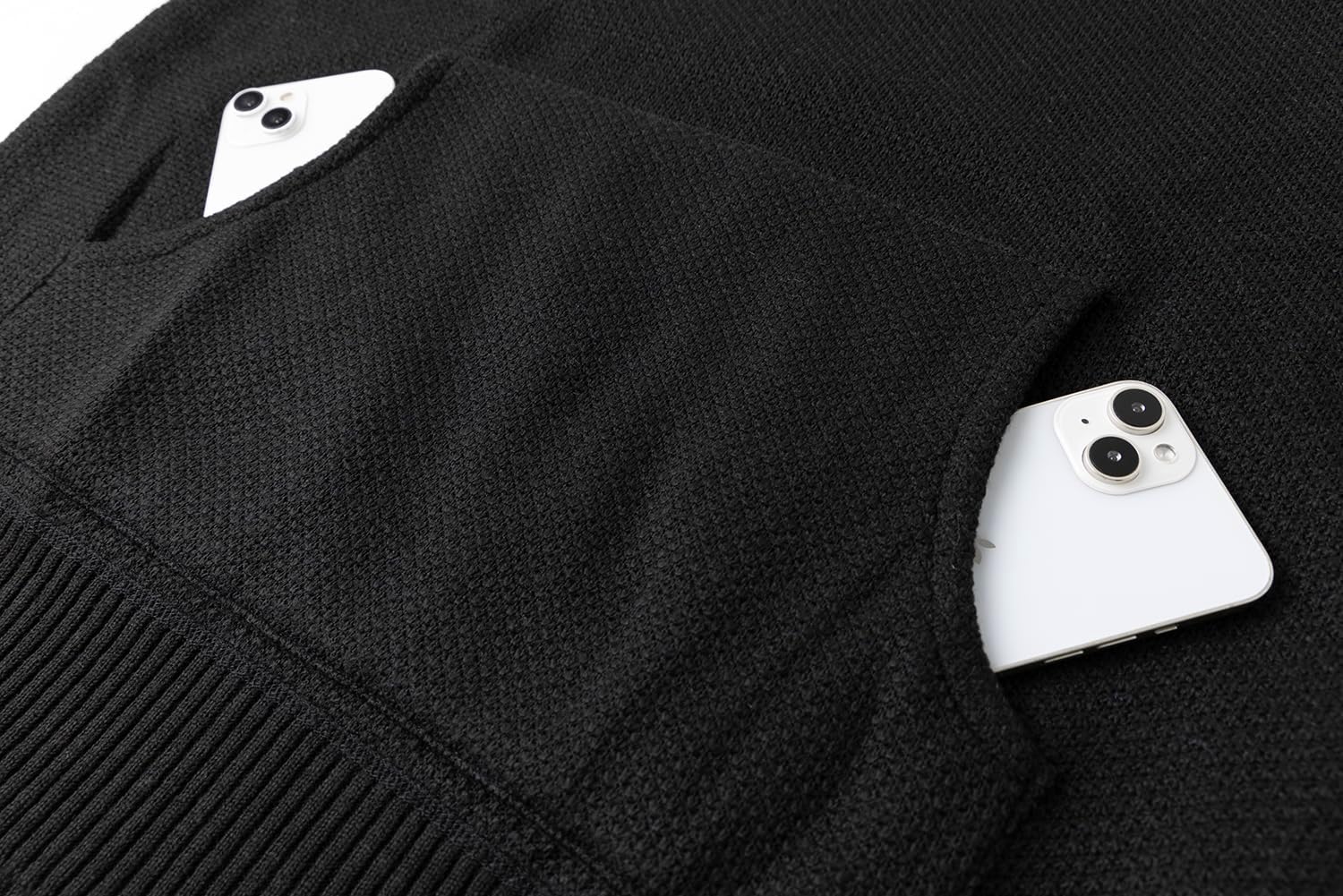 Men's Knitted Hooded Sweater Fleece Sweatshirt Pullover Casual Long Sleeve Drawstring Knitwear - Image 6