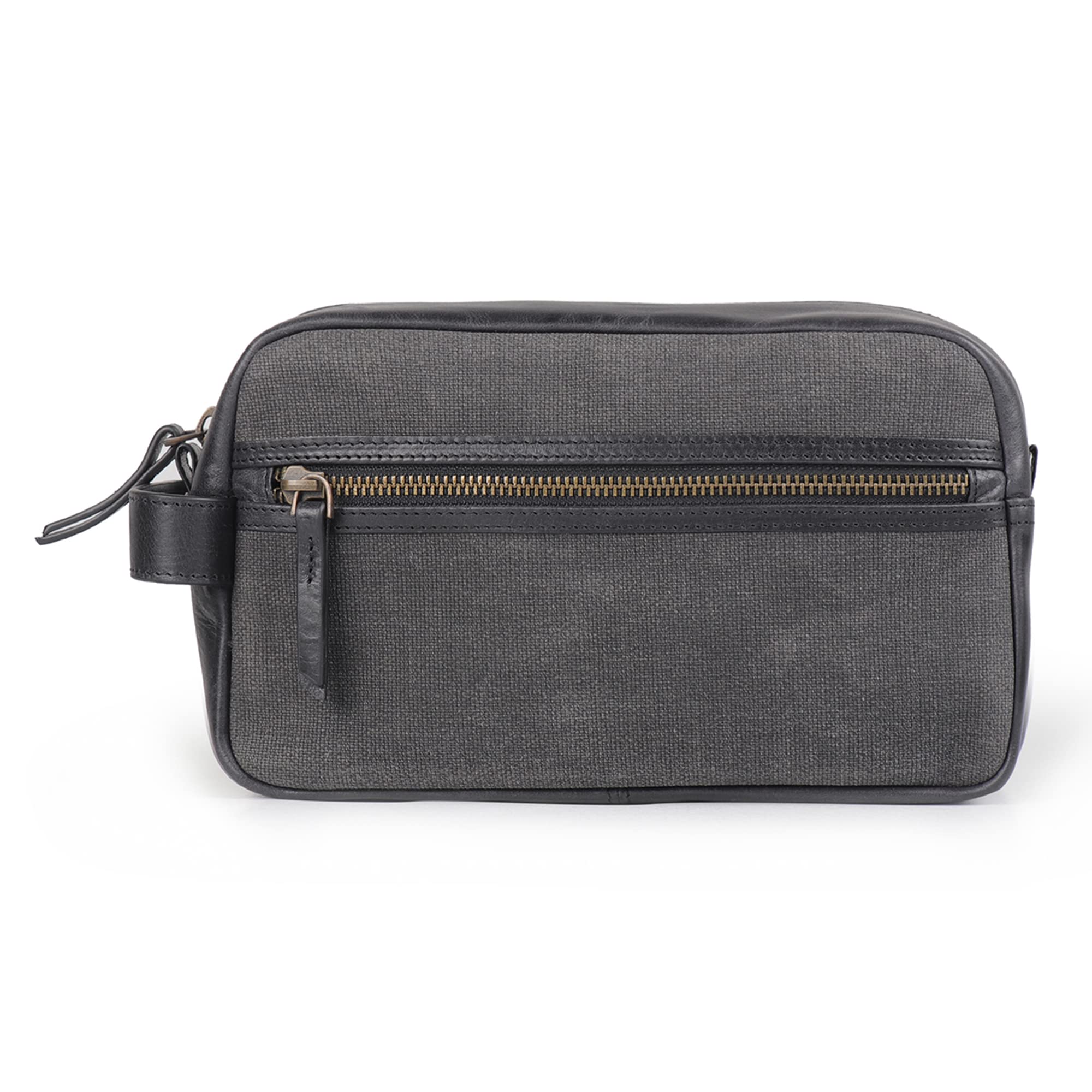 Londo Bolso de Aseo, Viaje en Cuero Genuino, para cosméticos, afeitarse los artículos, Dopp Kits, Unisex