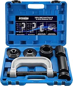 ATPEAM Heavy Duty Ball Joint Press Kit with 4WD Adapters | Professional 4 in 1 Ball Joint Press Removal and Installation Tool for Cars and Trucks | Universal Ball Joint Tool with Storage Case