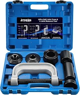 ATPEAM Ball Joint Service Tool | Heavy Duty Ball Joint Press & U Joint Removal Tool Kit with 4wd Adapters, for Most 2WD and 4WD Cars and Light Trucks