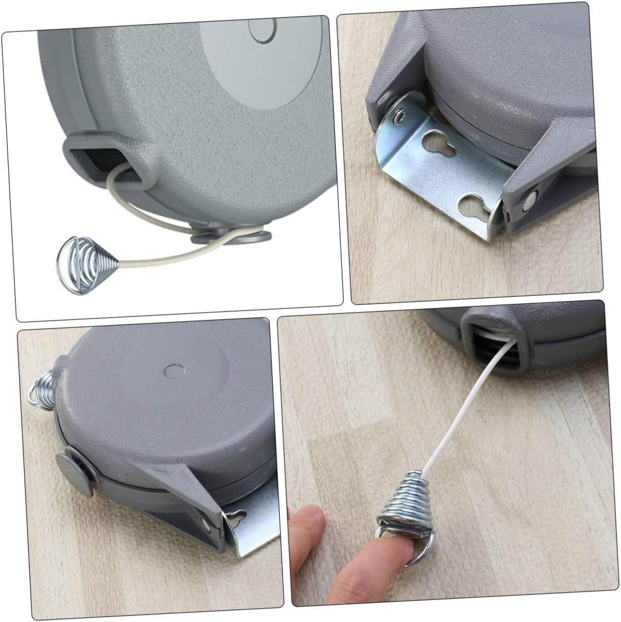 Heavy Duty Retractable Laundry Clothesline Meters Wall Mounted Outdoor and Indoor Drying Rope for Home Patio Camping Wear Resistant and Flexible
