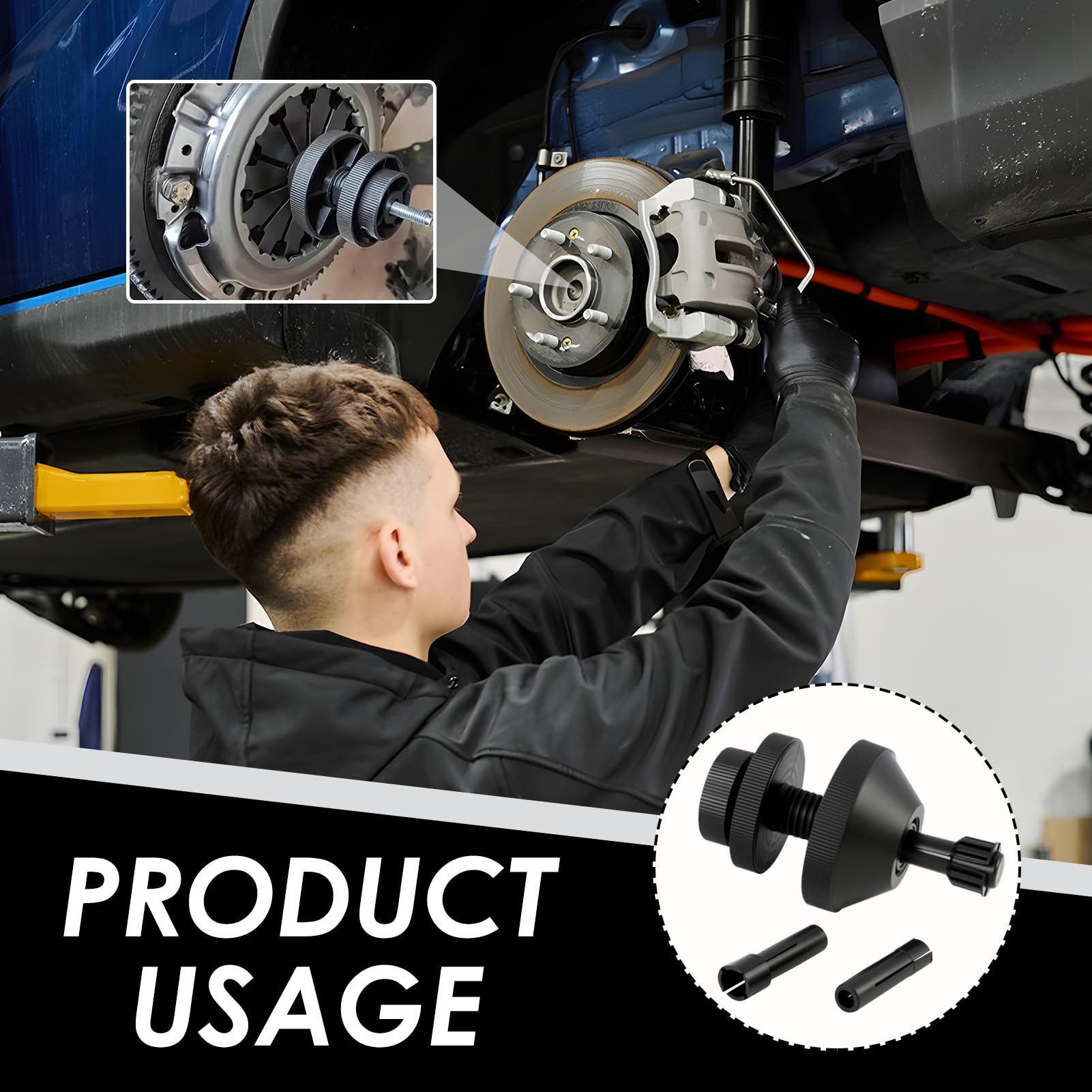 Utensile Universale per Allineamento dei Dischi di Frizione, Strumento di Allineamento per Auto e Camion, Kit per Montaggio e Centratura della Frizione, Kit Centratura Frizione, Facile da Usare