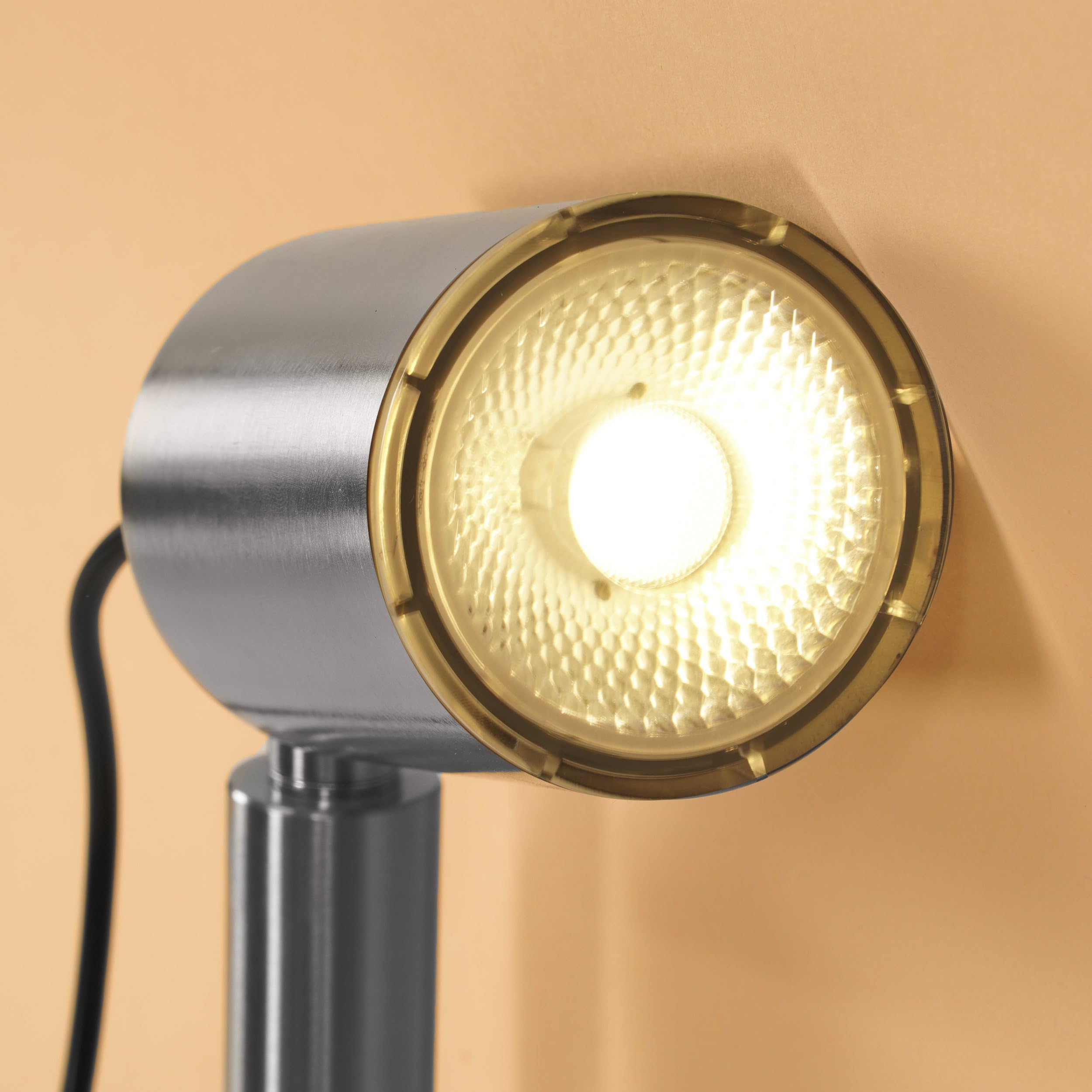 Esotec Premium Strahler PowerTrio, 3er-Set, Edelstahl, Duo Color 3000K 6000K, Solarmodul, Erdspieß, Akku, LED Spot Solarstrahler, Teichbeleuchtung, Spotlight, Metall, IP54, außen, wetterfest, 102705