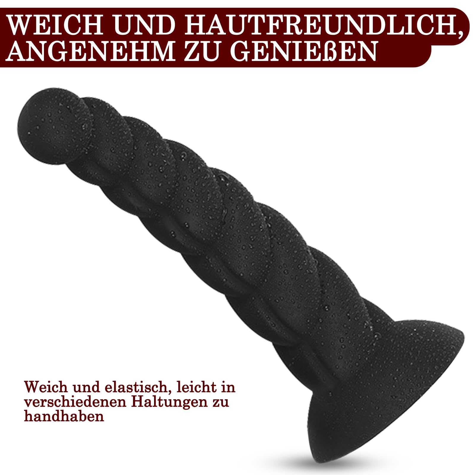 BDSMAGE Plug Anale Dildo Anal Plug in Donne Uomo, Anal plug Butt Plug in silicone, Anal Sesso Giocattoli, Coppia Dilatatori Anali SexToy Plug Anale-Dilatatore (XL)