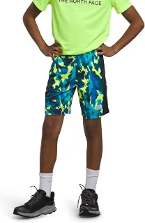 Boys' Never Stop Knit Training Short, Summit Navy Nature Camo Print, Large