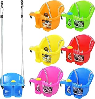 Outdoor Adjustable Garden Swing - Safety Rope with Hanging Bucket Booster Seat - Detachable Outdoor Garden Safety Swing for Baby, Kids, Infants, Toddlers