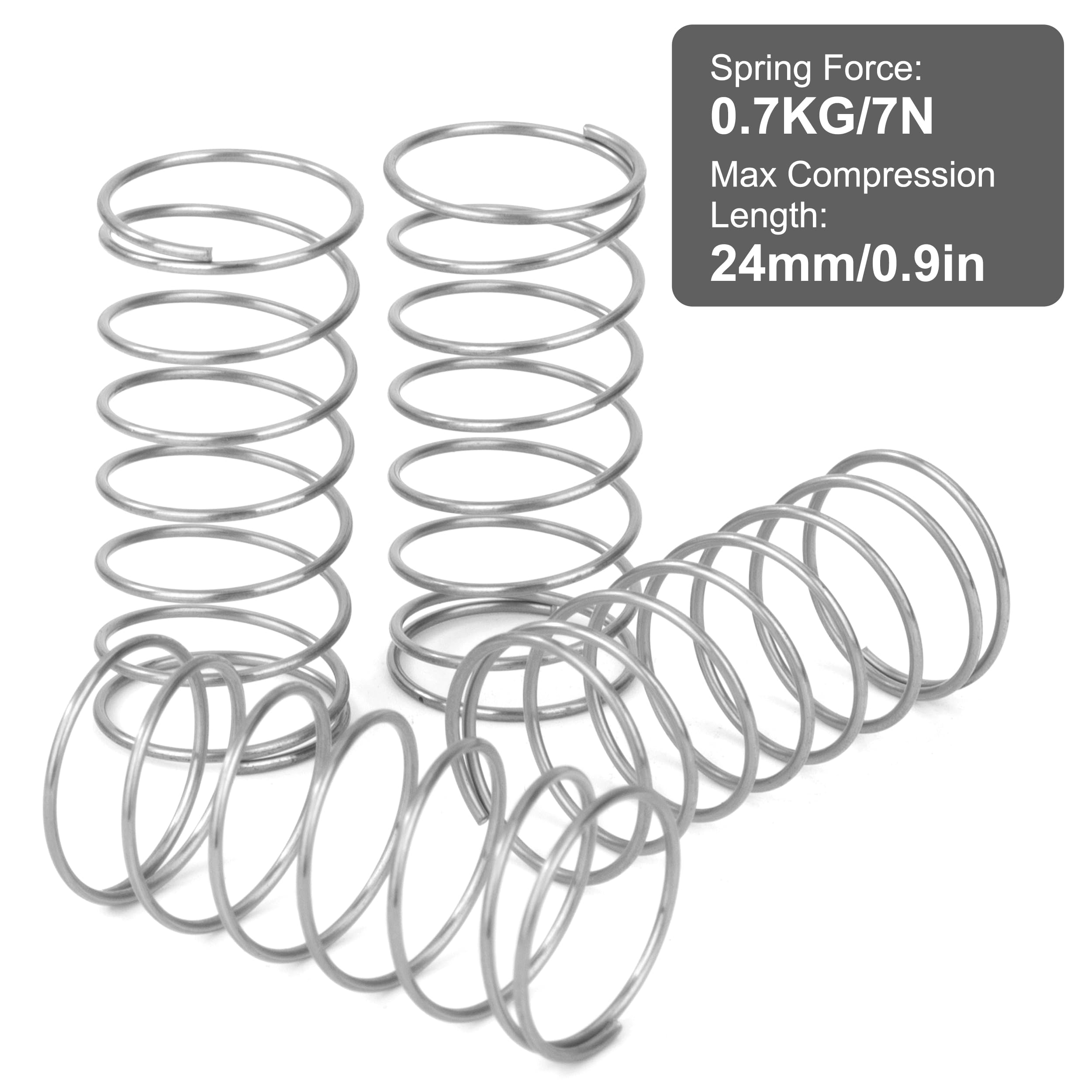 GUNGY Drukveren 30 mm veer van roestvrij staal 304 draaddiameter 0,55