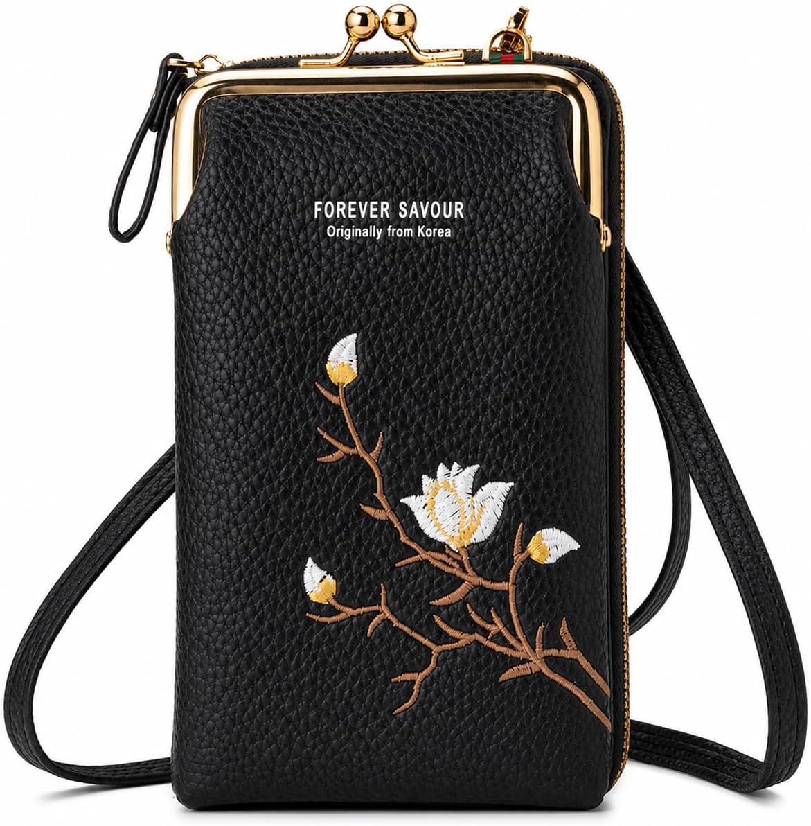 INOVERA (LABEL) Faux Leather Sling Bag for Women - Small Cross-Body Bags for Mobile, Cell Phone, Cash & Card - Girls Hand Purse Pouch