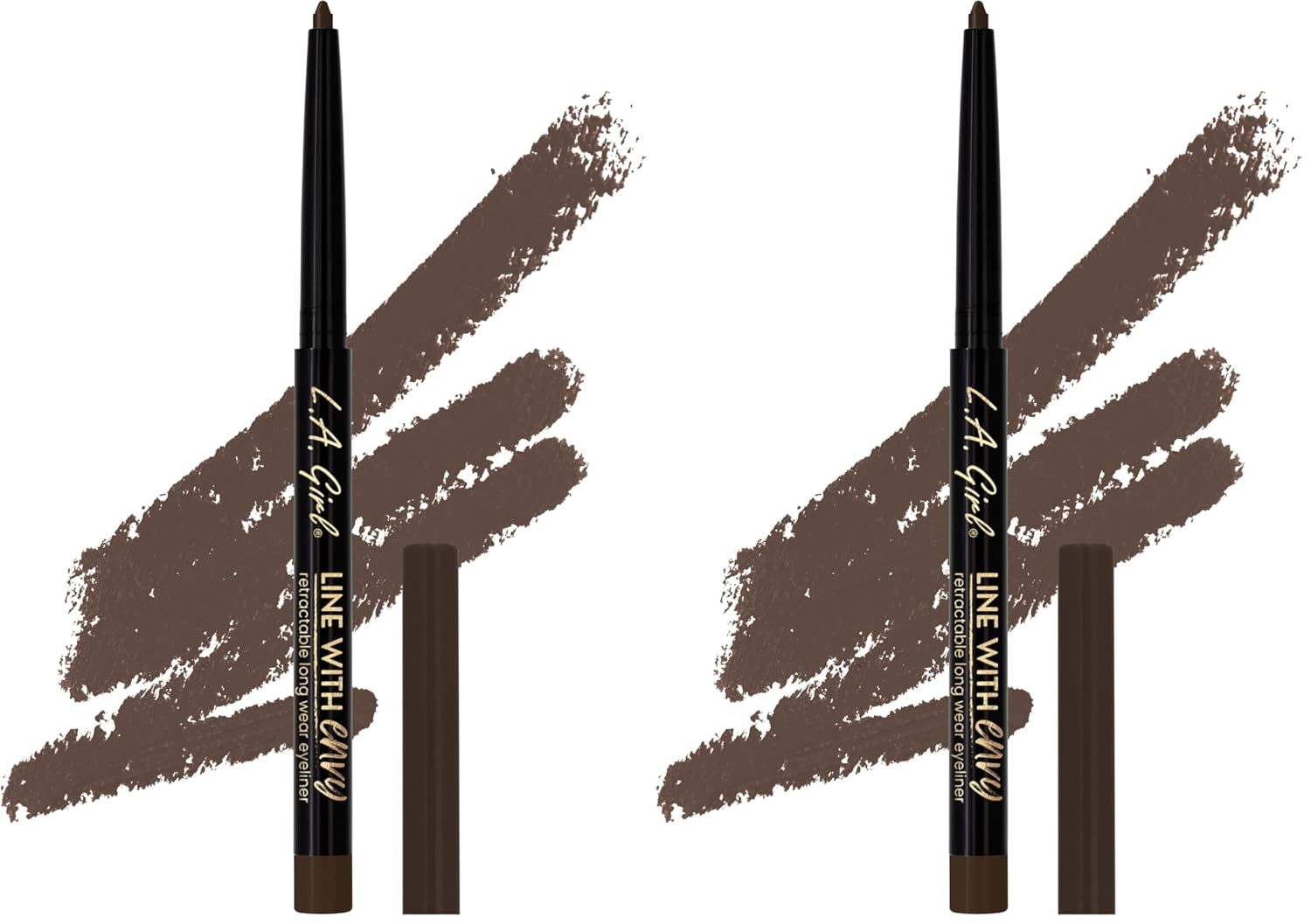 L.A. Girl Line With Envy Retractable Long Wear Eyeliner, Black Brown GP53